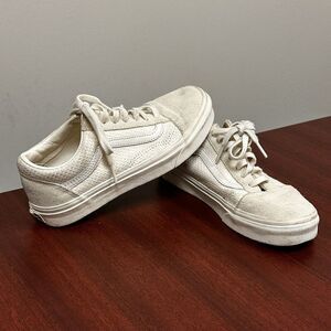Vans‎ Shoes Womens Sz 6.5 Chima Pro 2 Suede 500714 White Casual Sneakers Detail